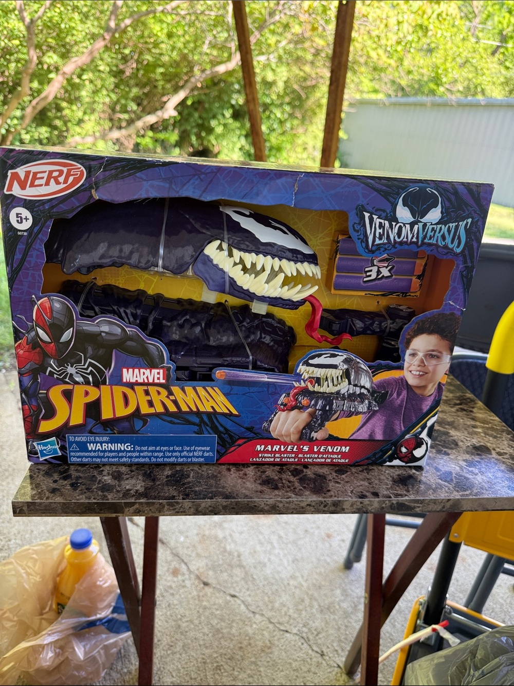 Nerf Marvel Spider-Man Venom Blaster - Black, White & Red Accents
